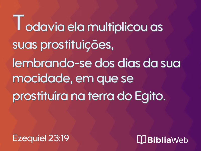 Ezequiel 23:19 em imagem para compartilhar