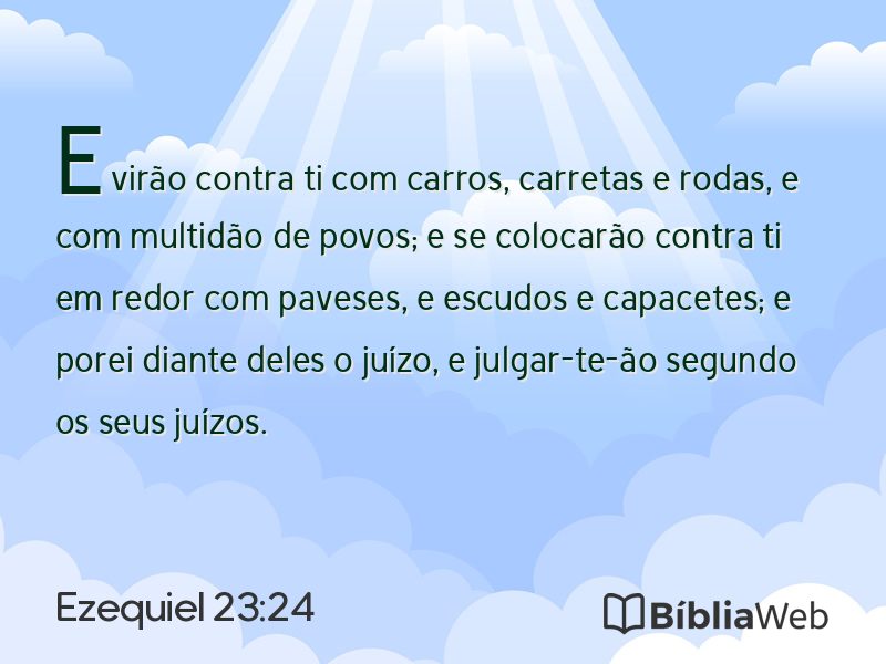 Ezequiel 23:24 em imagem para compartilhar