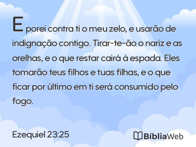 Ezequiel 23:25 em imagem para compartilhar
