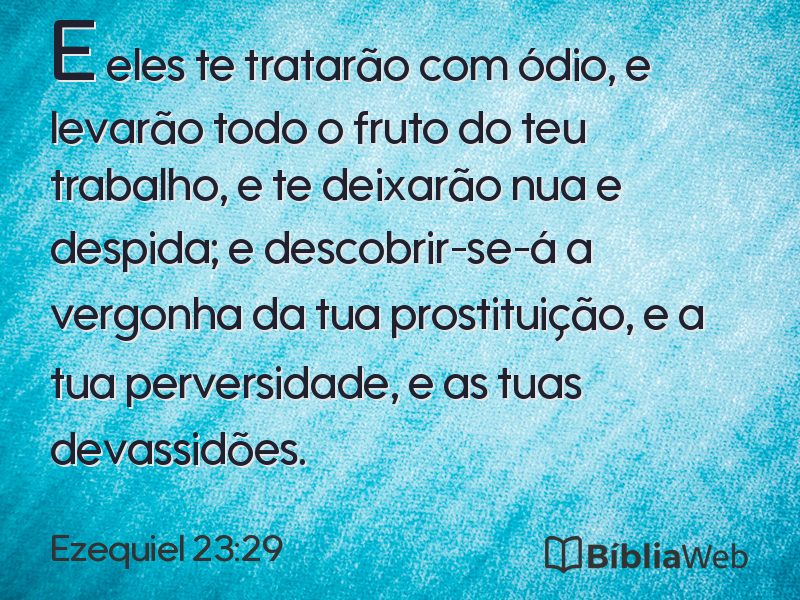 Ezequiel 23:29 em imagem para compartilhar