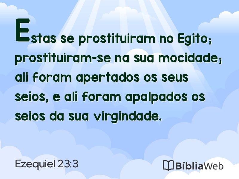 Ezequiel 23:3 em imagem para compartilhar