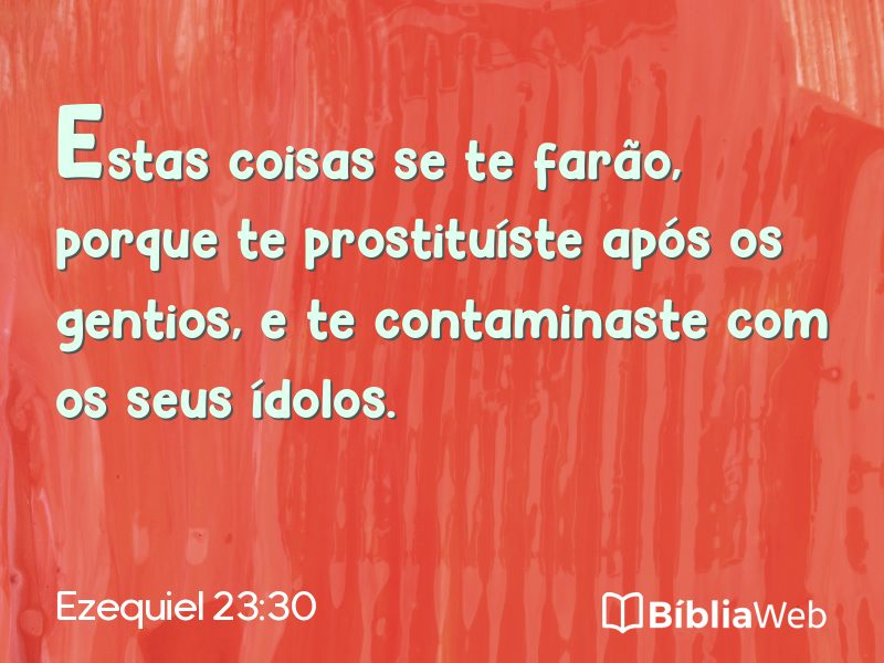 Ezequiel 23:30 em imagem para compartilhar