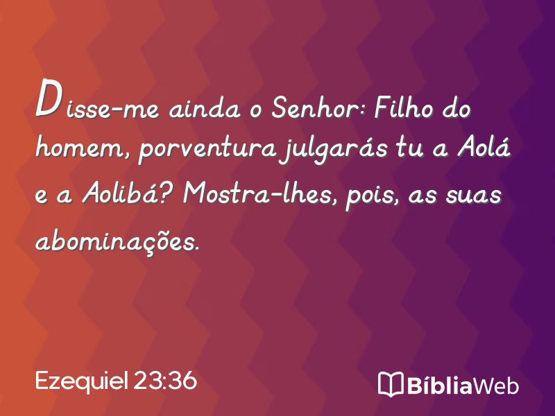 Ezequiel 23:36 em imagem para compartilhar