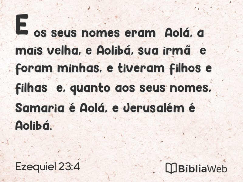 Ezequiel 23:4 em imagem para compartilhar