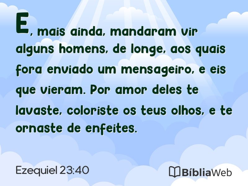 Ezequiel 23:40 em imagem para compartilhar