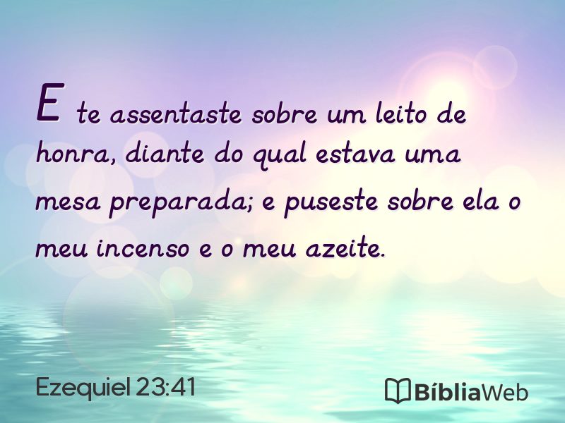 Ezequiel 23:41 em imagem para compartilhar