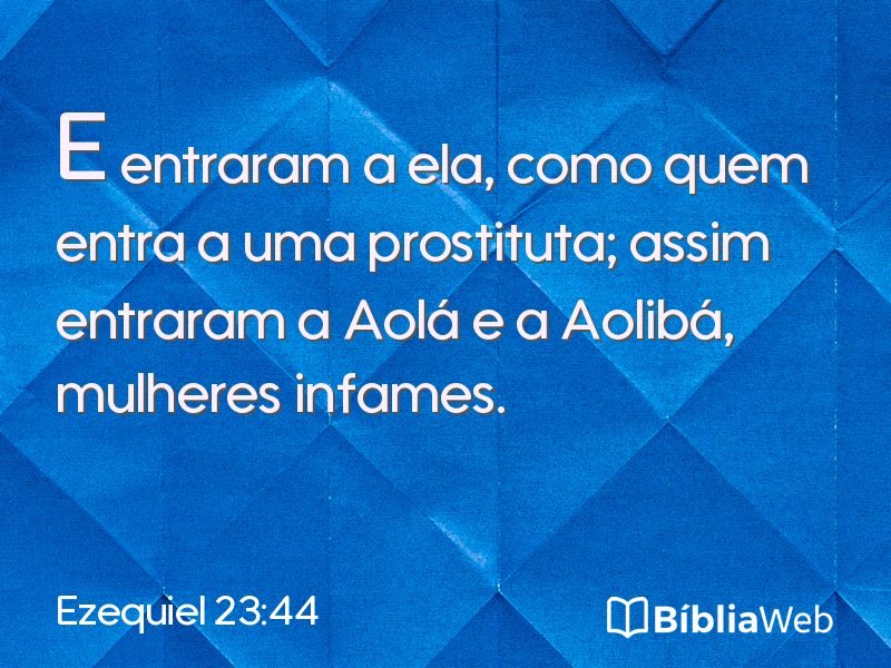Ezequiel 23:44 em imagem para compartilhar
