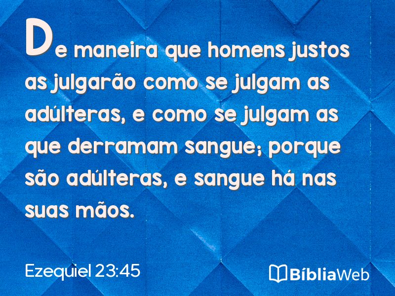 Ezequiel 23:45 em imagem para compartilhar