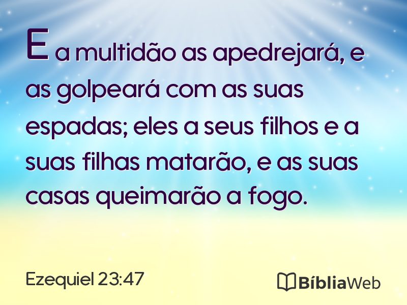 Ezequiel 23:47 em imagem para compartilhar