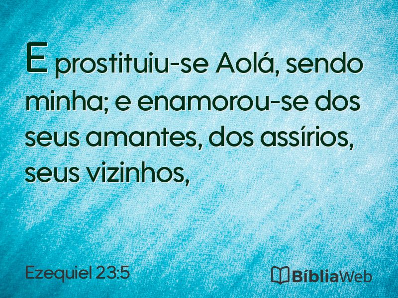 Ezequiel 23:5 em imagem para compartilhar