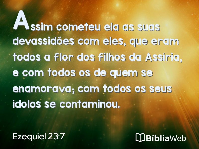 Ezequiel 23:7 em imagem para compartilhar
