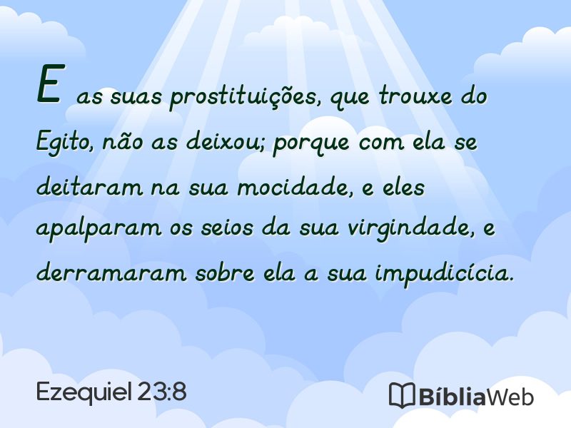 Ezequiel 23:8 em imagem para compartilhar