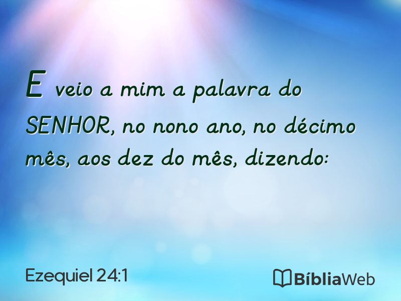 Ezequiel 24:1 em imagem para compartilhar