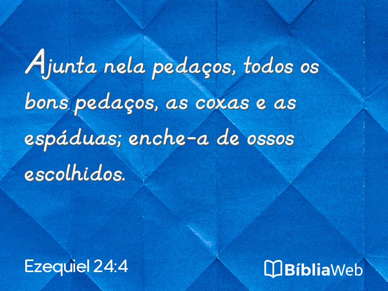 Ezequiel 24:4 em imagem para compartilhar