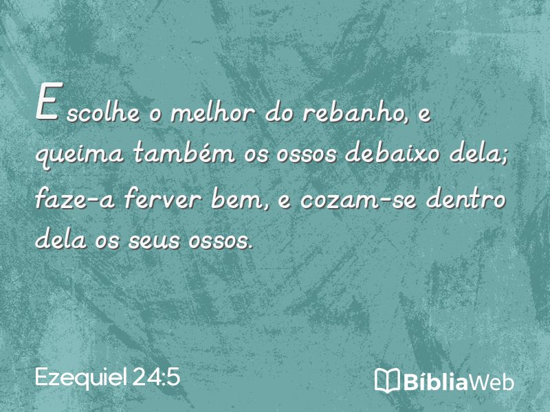 Ezequiel 24:5 em imagem para compartilhar