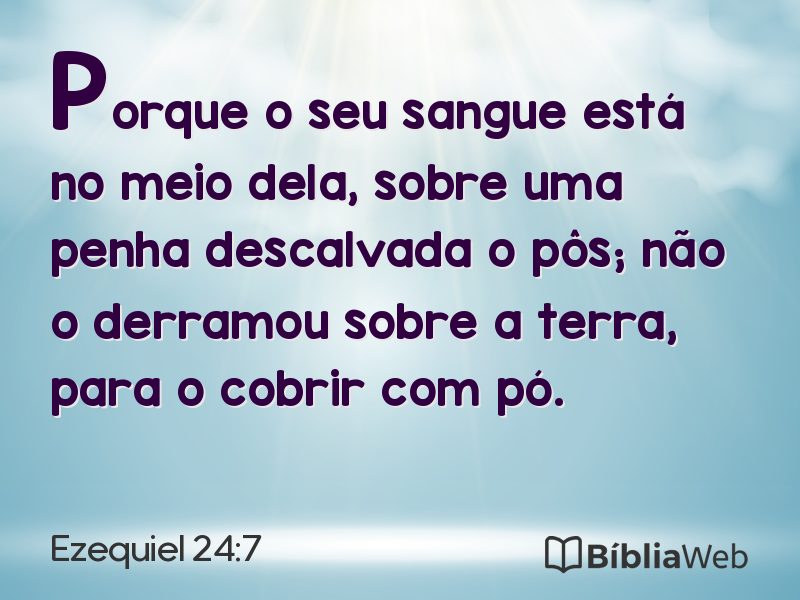 Ezequiel 24:7 em imagem para compartilhar
