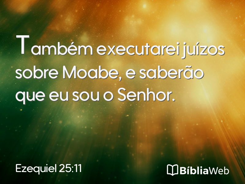 Ezequiel 25:11 em imagem para compartilhar