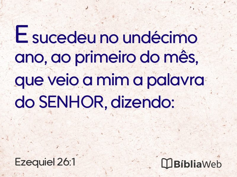 Ezequiel 26:1 em imagem para compartilhar
