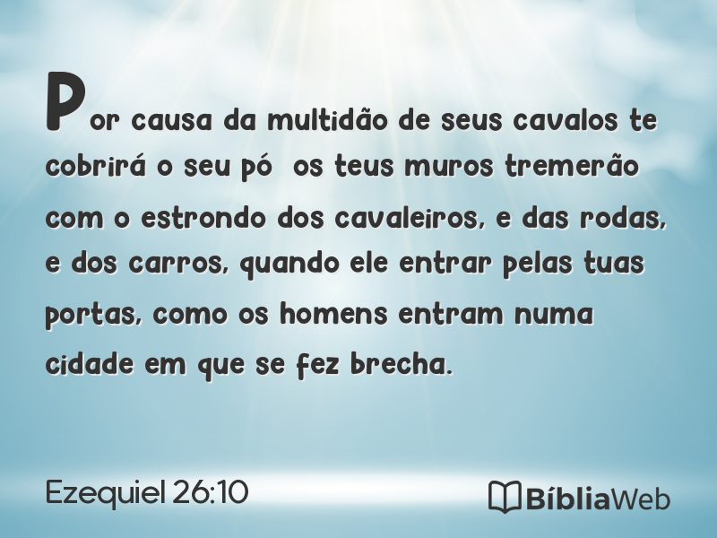 Ezequiel 26:10 em imagem para compartilhar