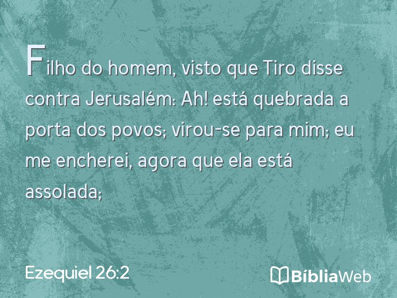 Ezequiel 26:2 em imagem para compartilhar