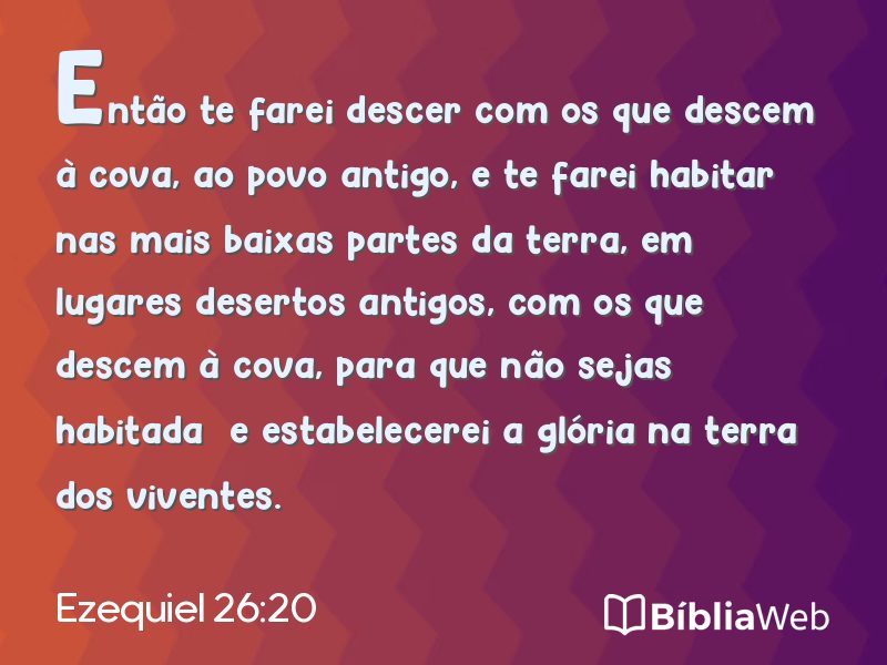 Ezequiel 26:20 em imagem para compartilhar