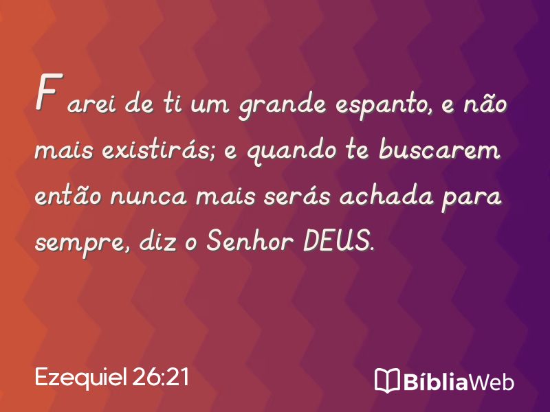 Ezequiel 26:21 em imagem para compartilhar