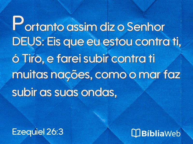 Ezequiel 26:3 em imagem para compartilhar