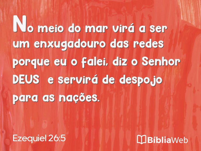 Ezequiel 26:5 em imagem para compartilhar