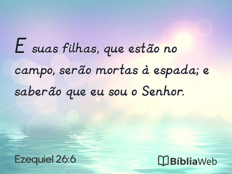 Ezequiel 26:6 em imagem para compartilhar