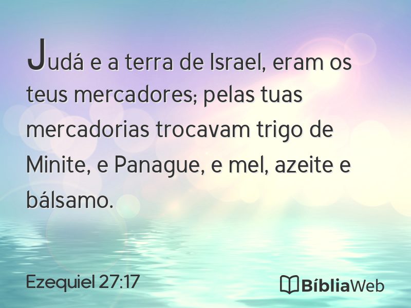 Ezequiel 27:17 em imagem para compartilhar