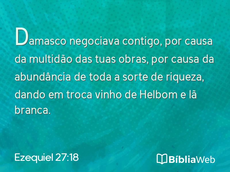 Ezequiel 27:18 em imagem para compartilhar