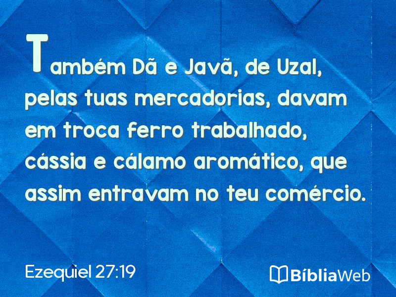 Ezequiel 27:19 em imagem para compartilhar