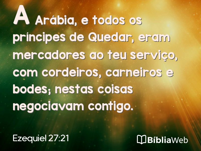 Ezequiel 27:21 em imagem para compartilhar
