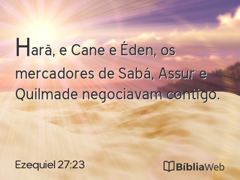 Ezequiel 27:23 em imagem para compartilhar