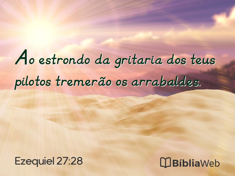 Ezequiel 27:28 em imagem para compartilhar