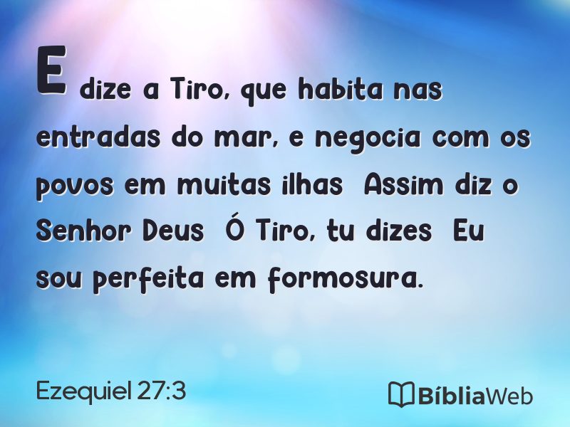 Ezequiel 27:3 em imagem para compartilhar