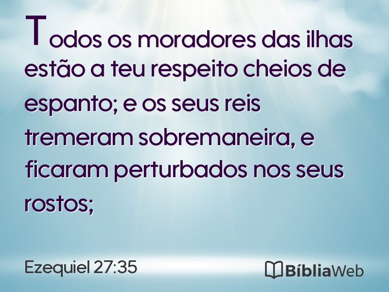 Ezequiel 27:35 em imagem para compartilhar