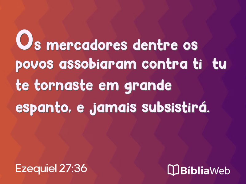 Ezequiel 27:36 em imagem para compartilhar