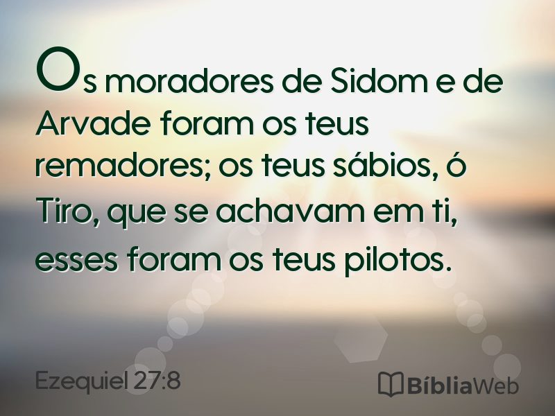 Ezequiel 27:8 em imagem para compartilhar