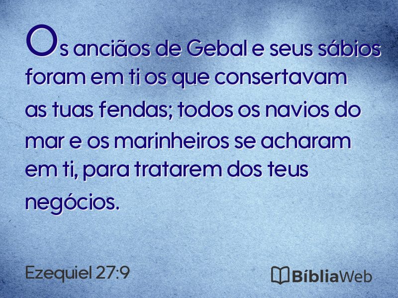 Ezequiel 27:9 em imagem para compartilhar