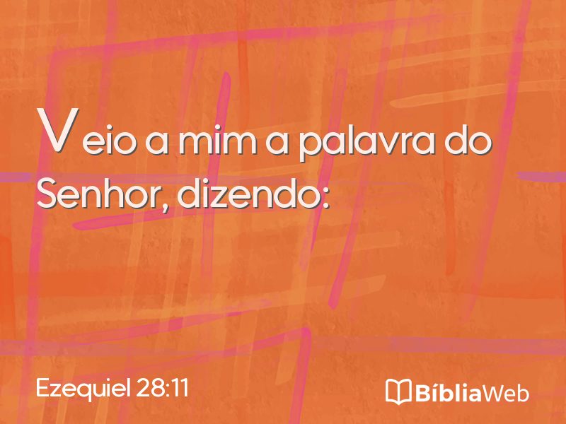 Ezequiel 28:11 em imagem para compartilhar