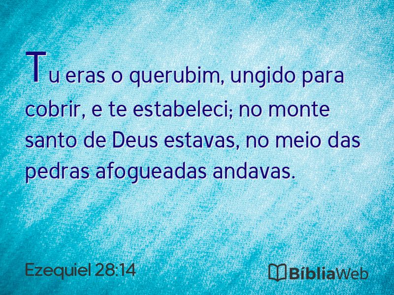 Ezequiel 28:14 em imagem para compartilhar