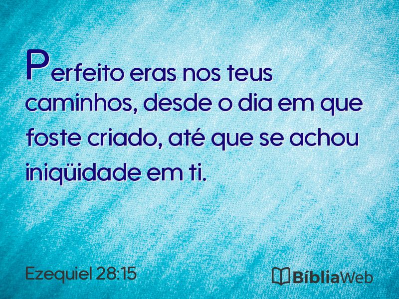Ezequiel 28:15 em imagem para compartilhar