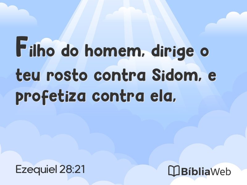 Ezequiel 28:21 em imagem para compartilhar