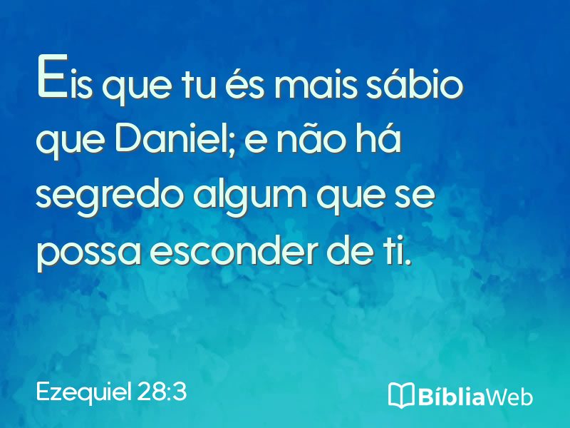 Ezequiel 28:3 em imagem para compartilhar