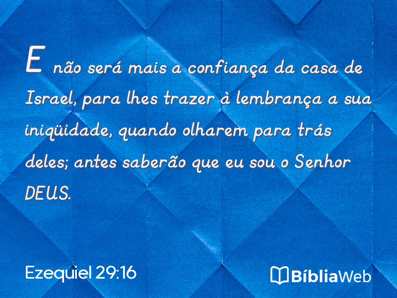Ezequiel 29:16 em imagem para compartilhar