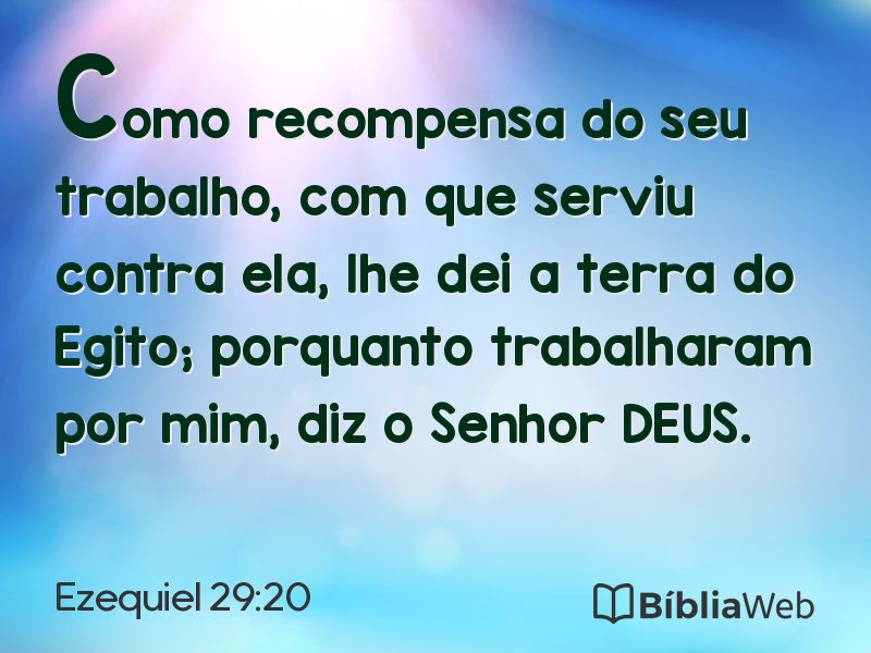 Ezequiel 29:20 em imagem para compartilhar