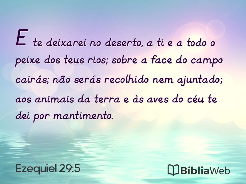 Ezequiel 29:5 em imagem para compartilhar