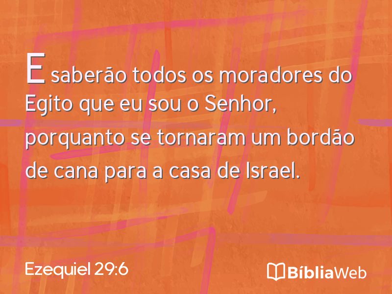 Ezequiel 29:6 em imagem para compartilhar
