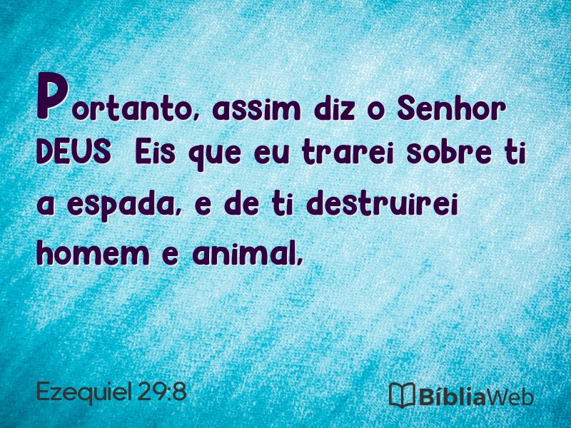 Ezequiel 29:8 em imagem para compartilhar